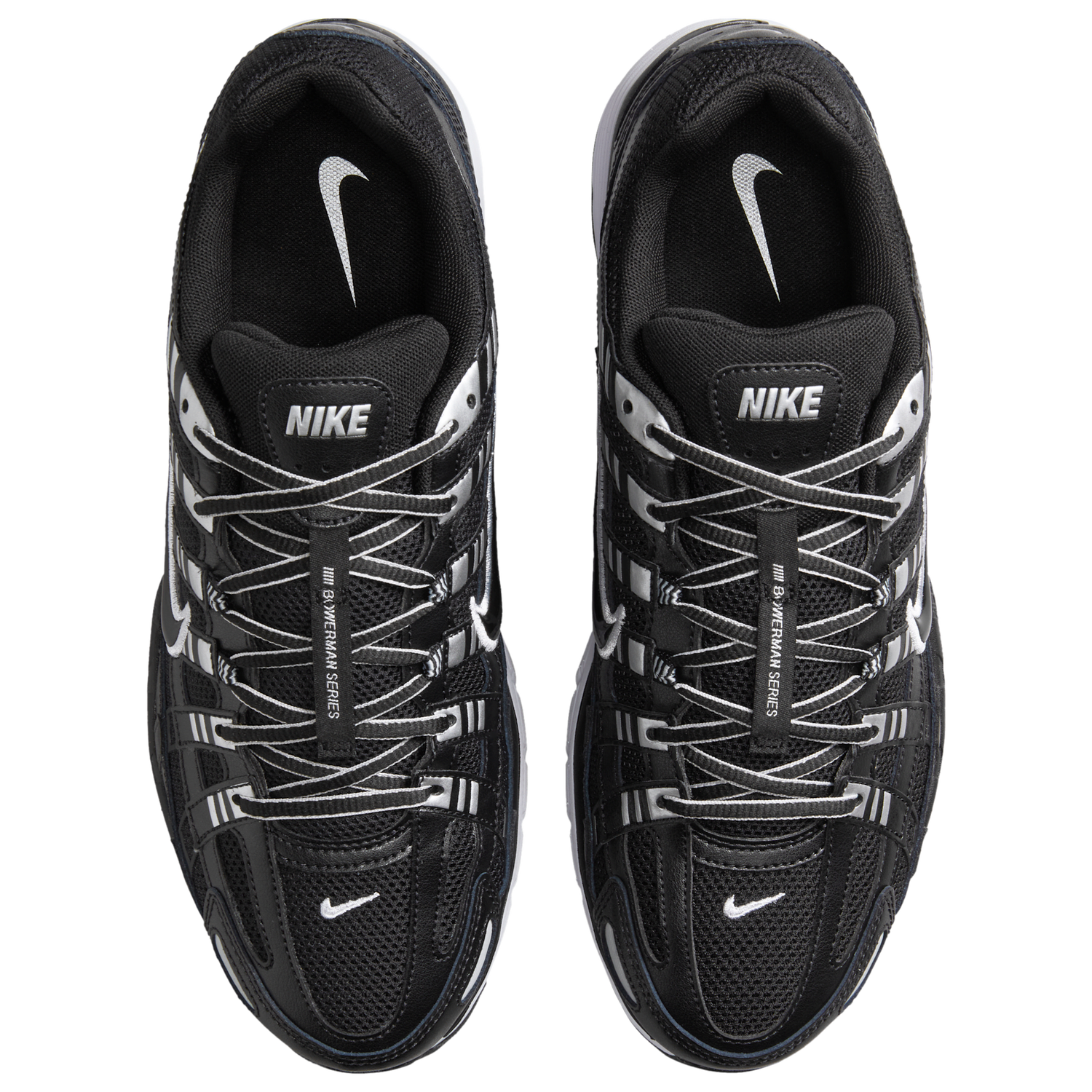 Nike P-6000 - Men's - Black/White/Mtlc Silver