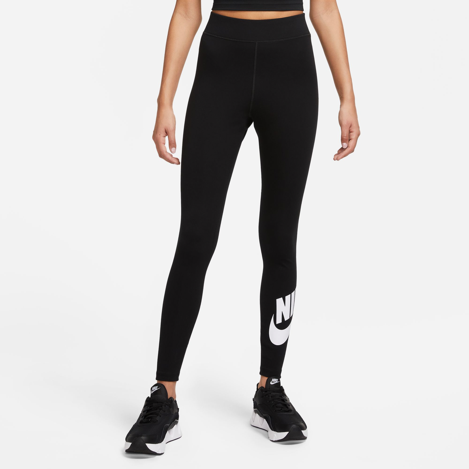 Nike NSW Classic Graphic HR Futura Tights - Women's - Black/White