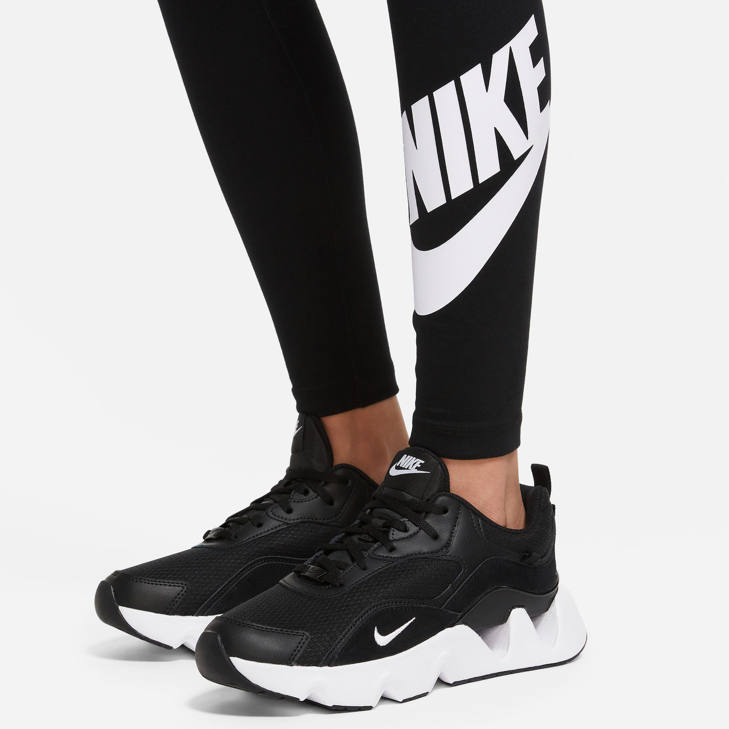 Nike NSW Classic Graphic HR Futura Tights - Women's - Black/White
