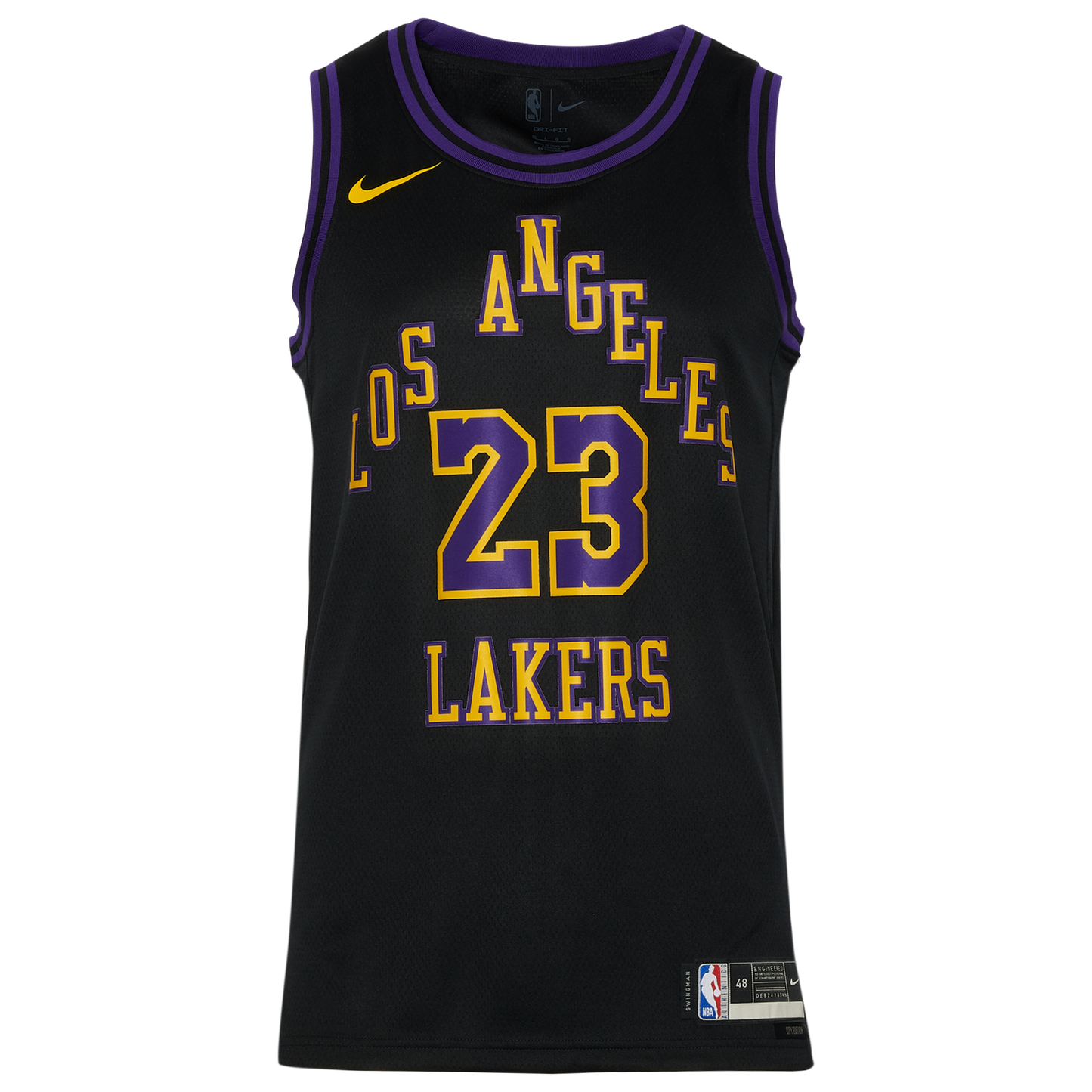 Nike Lakers MNK Dri-FIT Swingman City Edition Jersey - Men's - Black