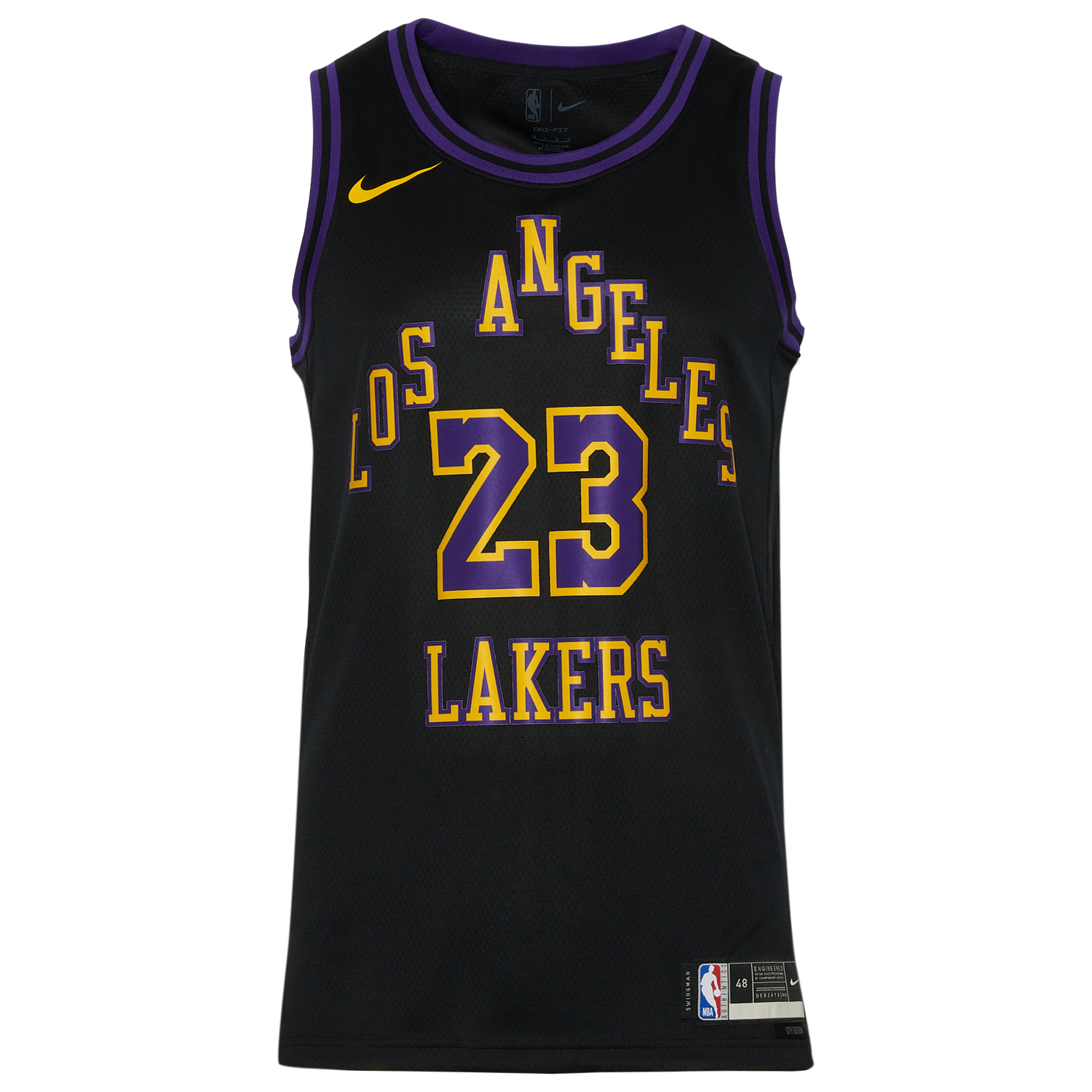 Nike Lakers MNK Dri-FIT Swingman City Edition Jersey - Men's - Black