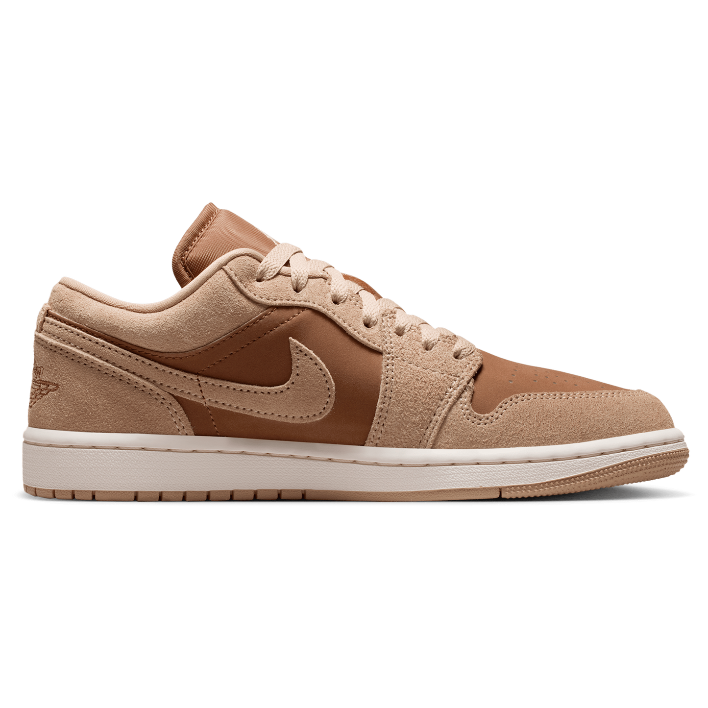 Jordan AJ 1 Low - Women's - Lt British Tan/Legend Md Brown/Chalk