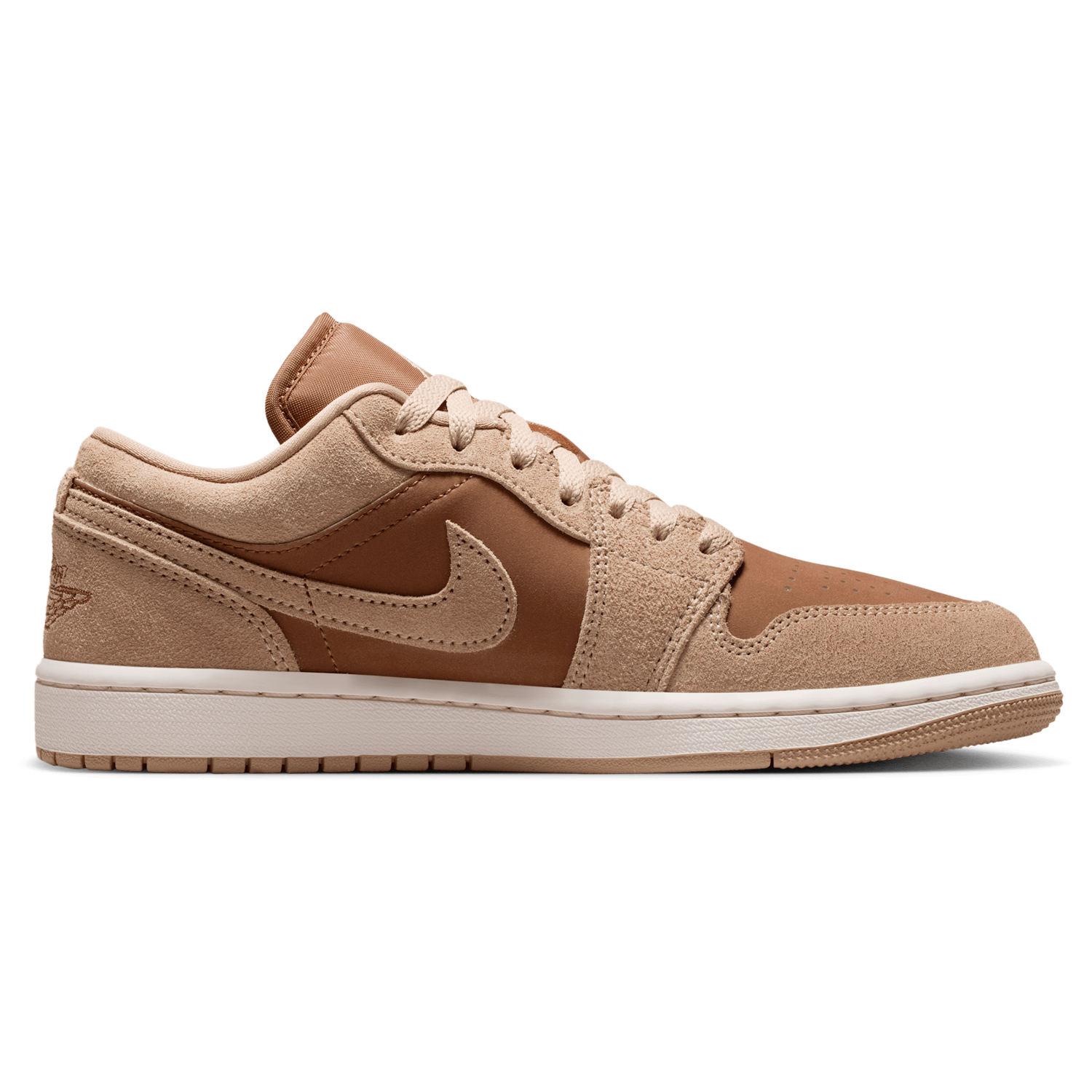 Jordan AJ 1 Low - Women's - Lt British Tan/Legend Md Brown/Chalk