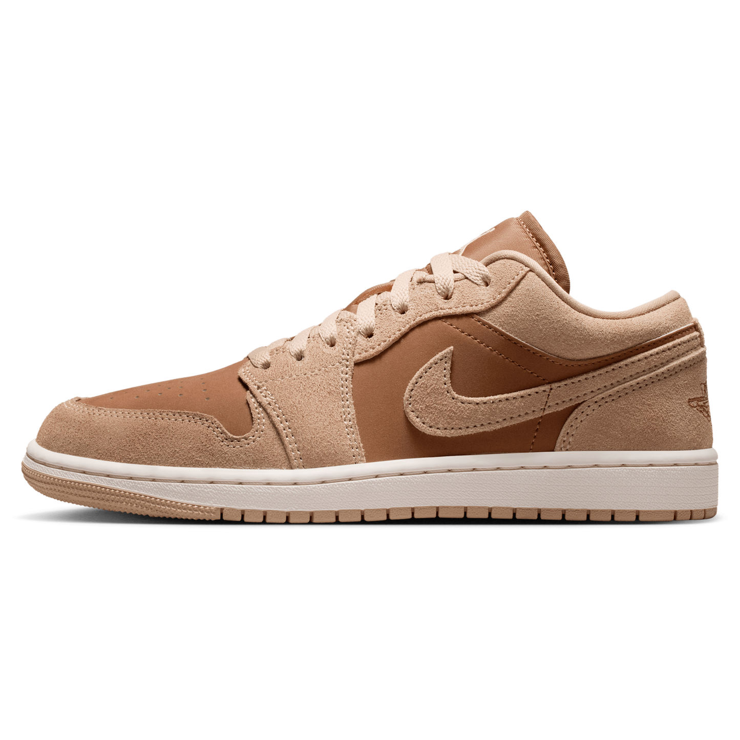 Jordan AJ 1 Low - Women's - Lt British Tan/Legend Md Brown/Chalk