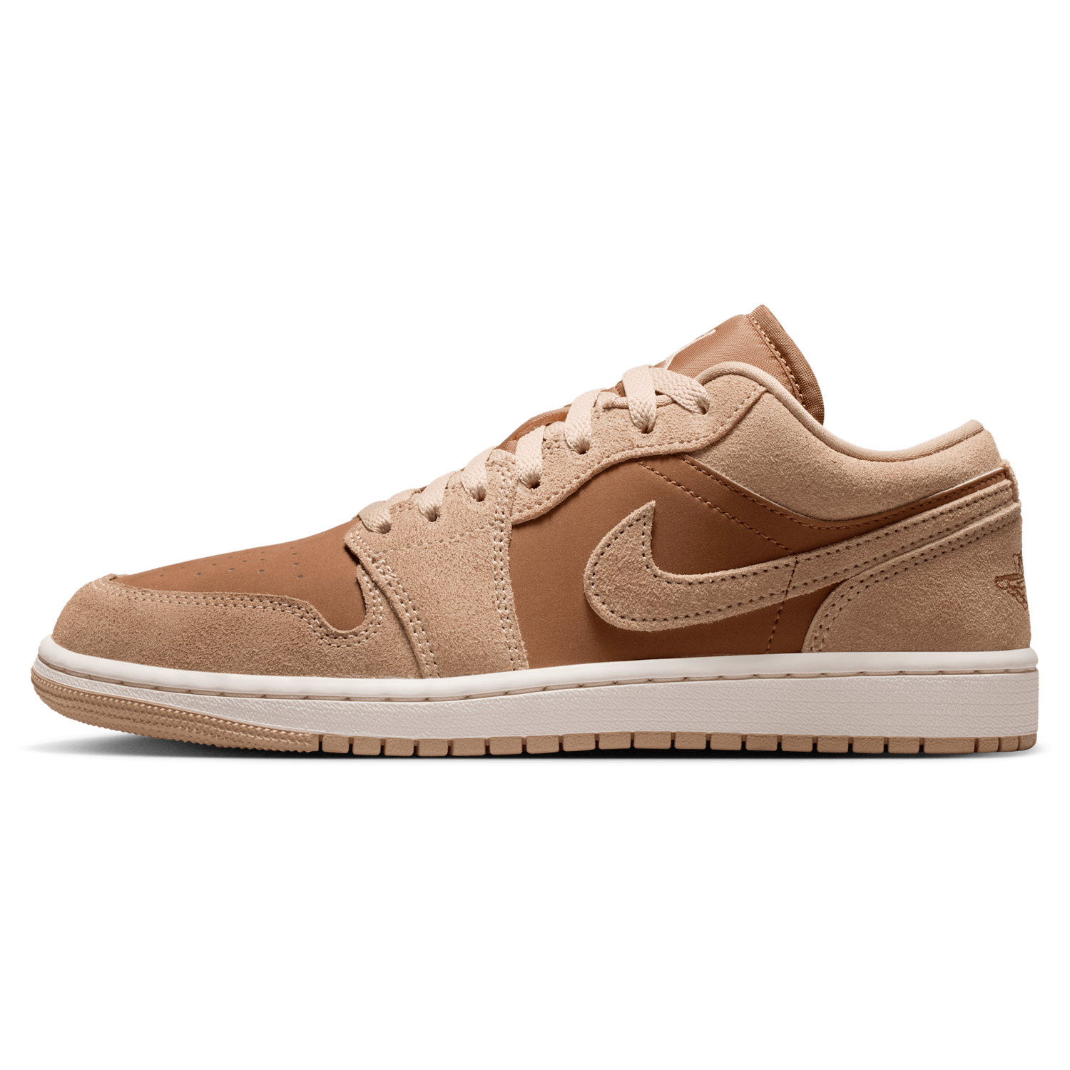 Jordan AJ 1 Low - Women's - Lt British Tan/Legend Md Brown/Chalk