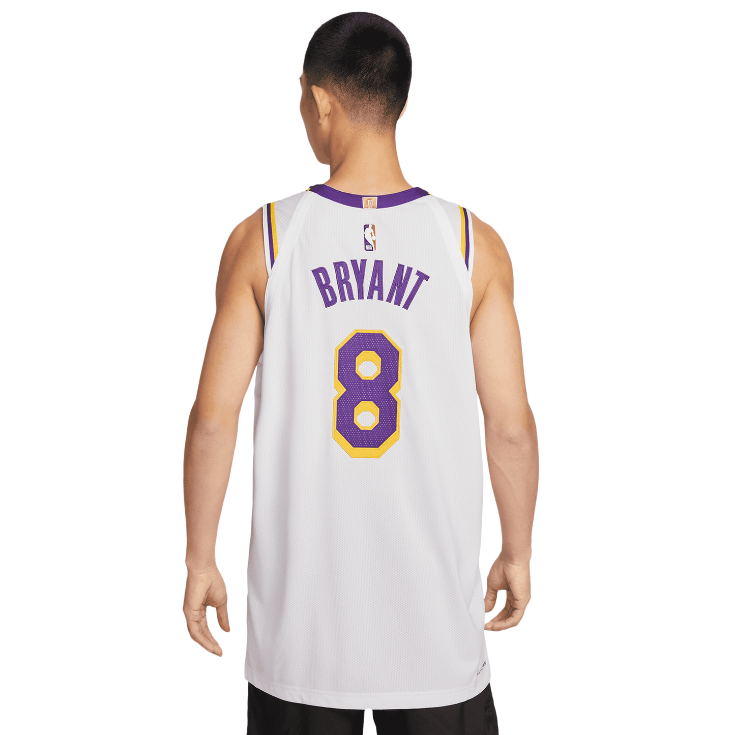 Nike Lakers Association Edition Jeresey - Men's - White/Yellow/Purple