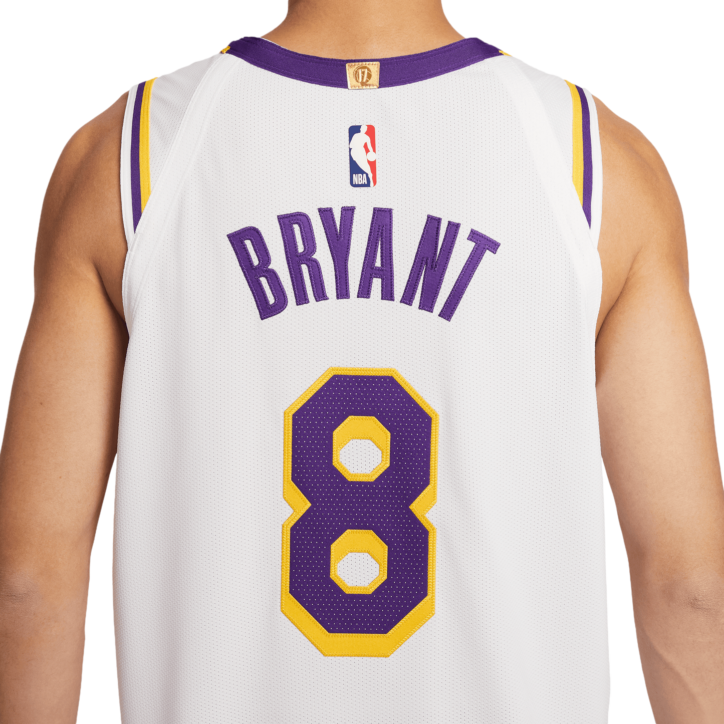 Nike Lakers Association Edition Jeresey - Men's - White/Yellow/Purple