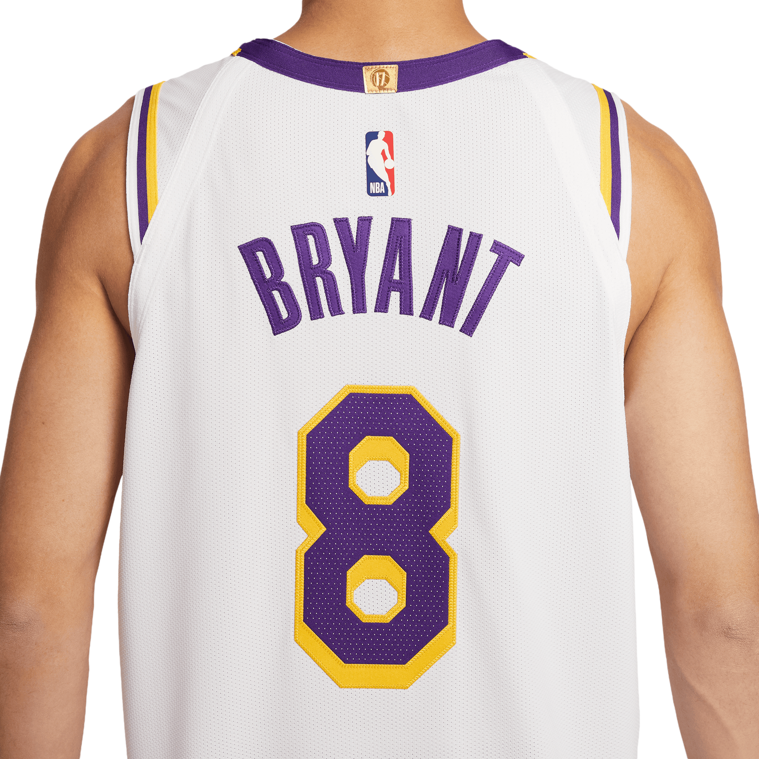 Nike Lakers Association Edition Jeresey - Men's - White/Yellow/Purple