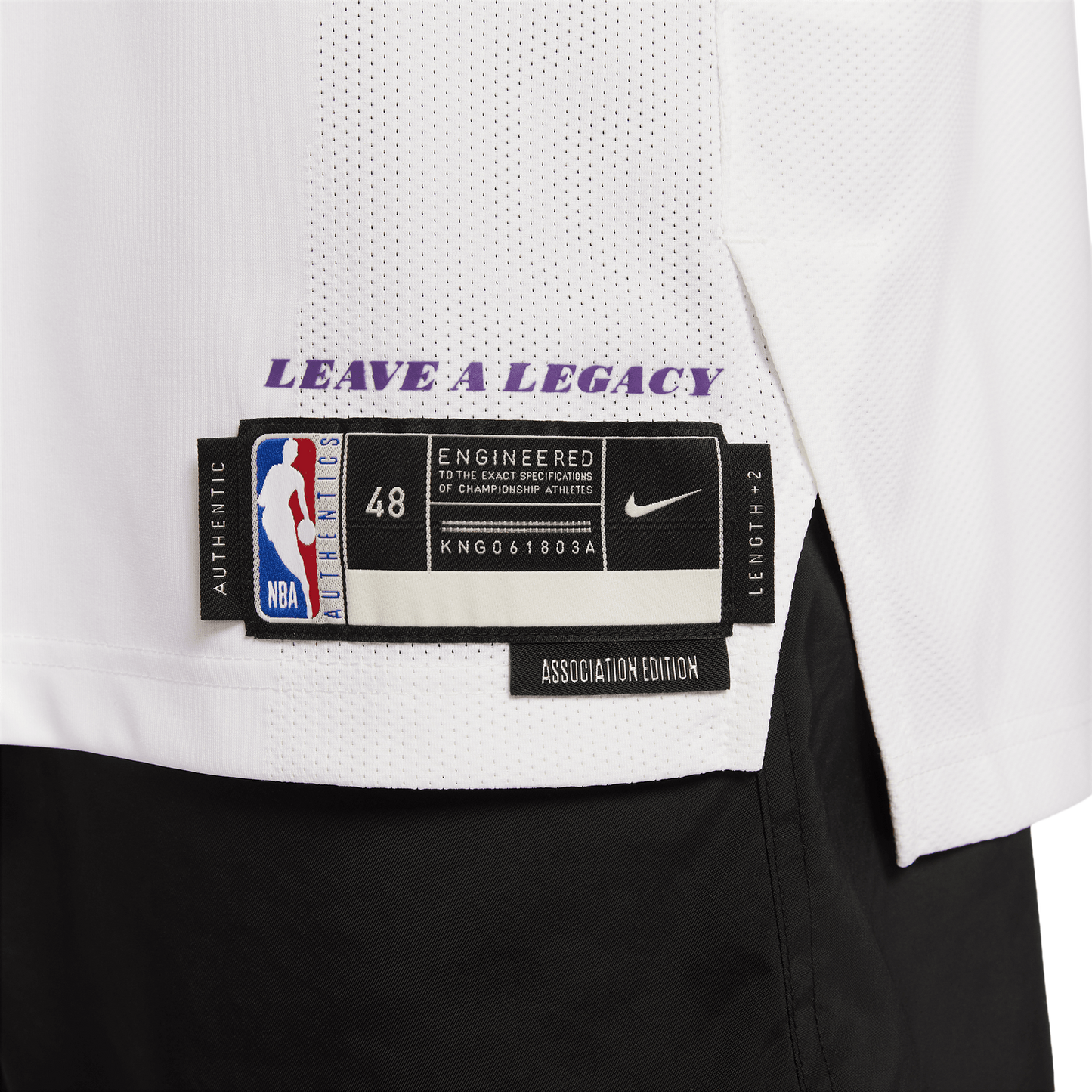 Nike Lakers Association Edition Jeresey - Men's - White/Yellow/Purple