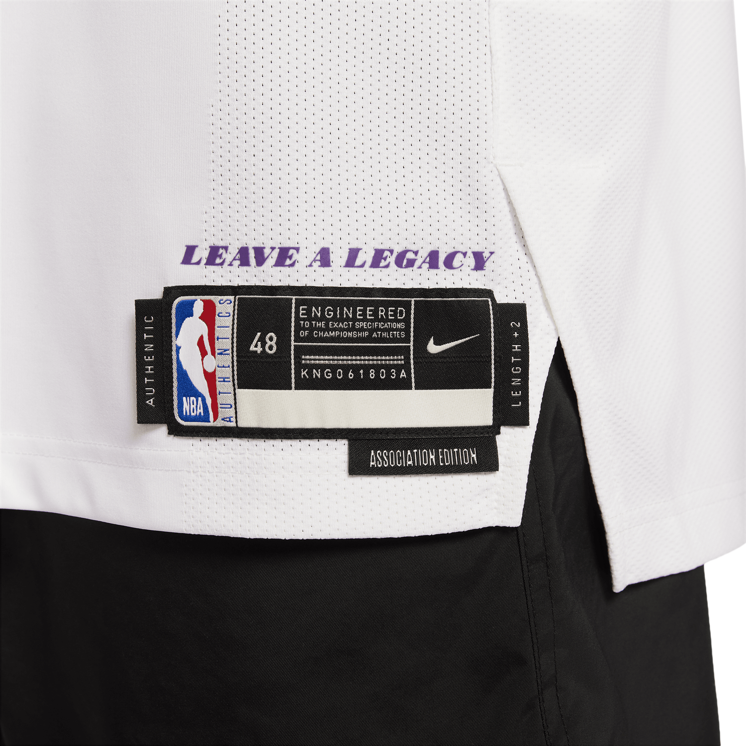 Nike Lakers Association Edition Jeresey - Men's - White/Yellow/Purple