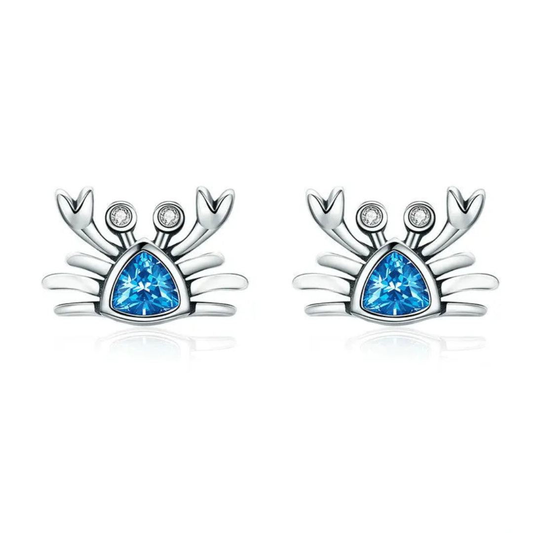 Ocean Jewel Crab Earrings