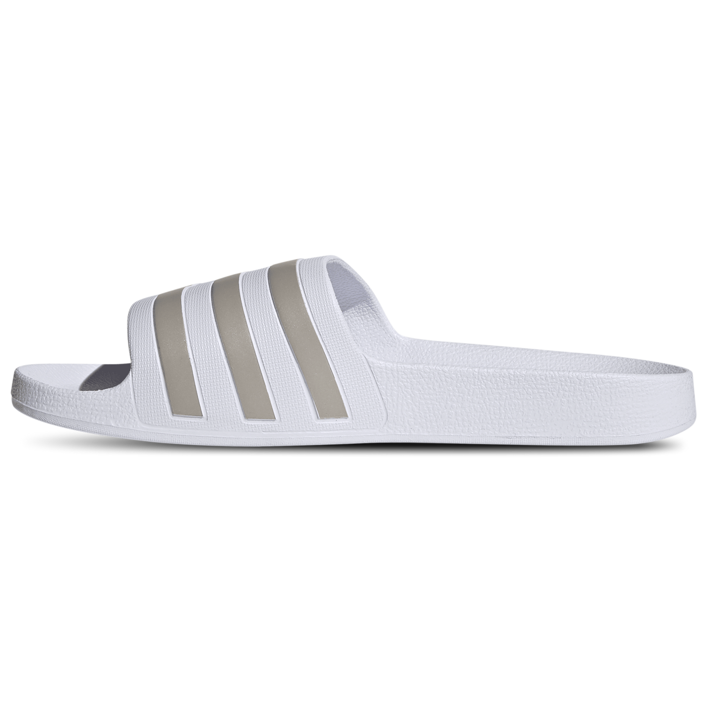 adidas Adilette Aqua Slides - Men's - Ftwr White/Ftwr White/Platin Met