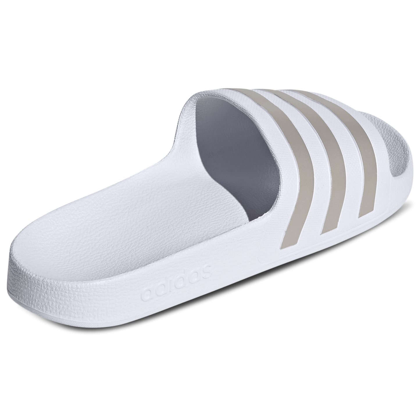 adidas Adilette Aqua Slides - Men's - Ftwr White/Ftwr White/Platin Met