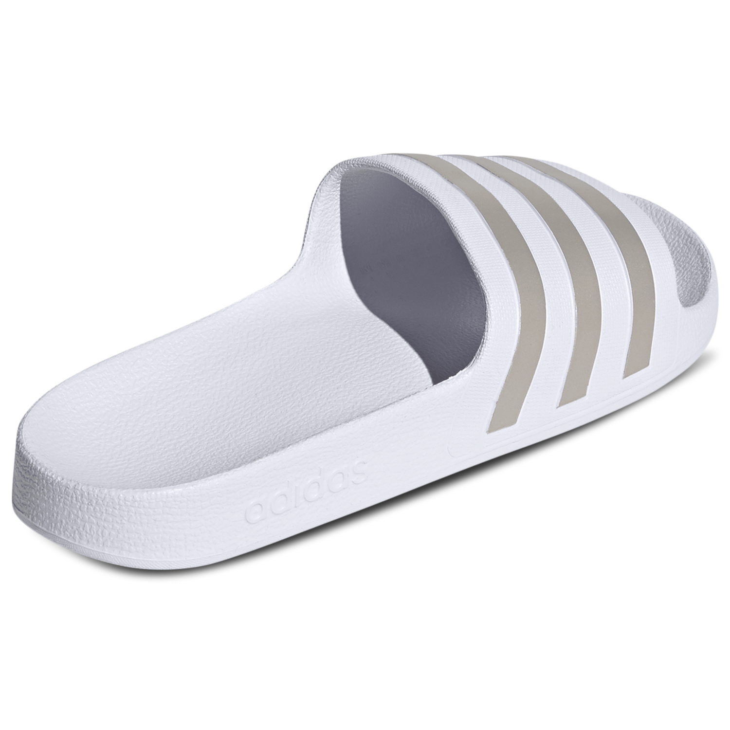 adidas Adilette Aqua Slides - Men's - Ftwr White/Ftwr White/Platin Met