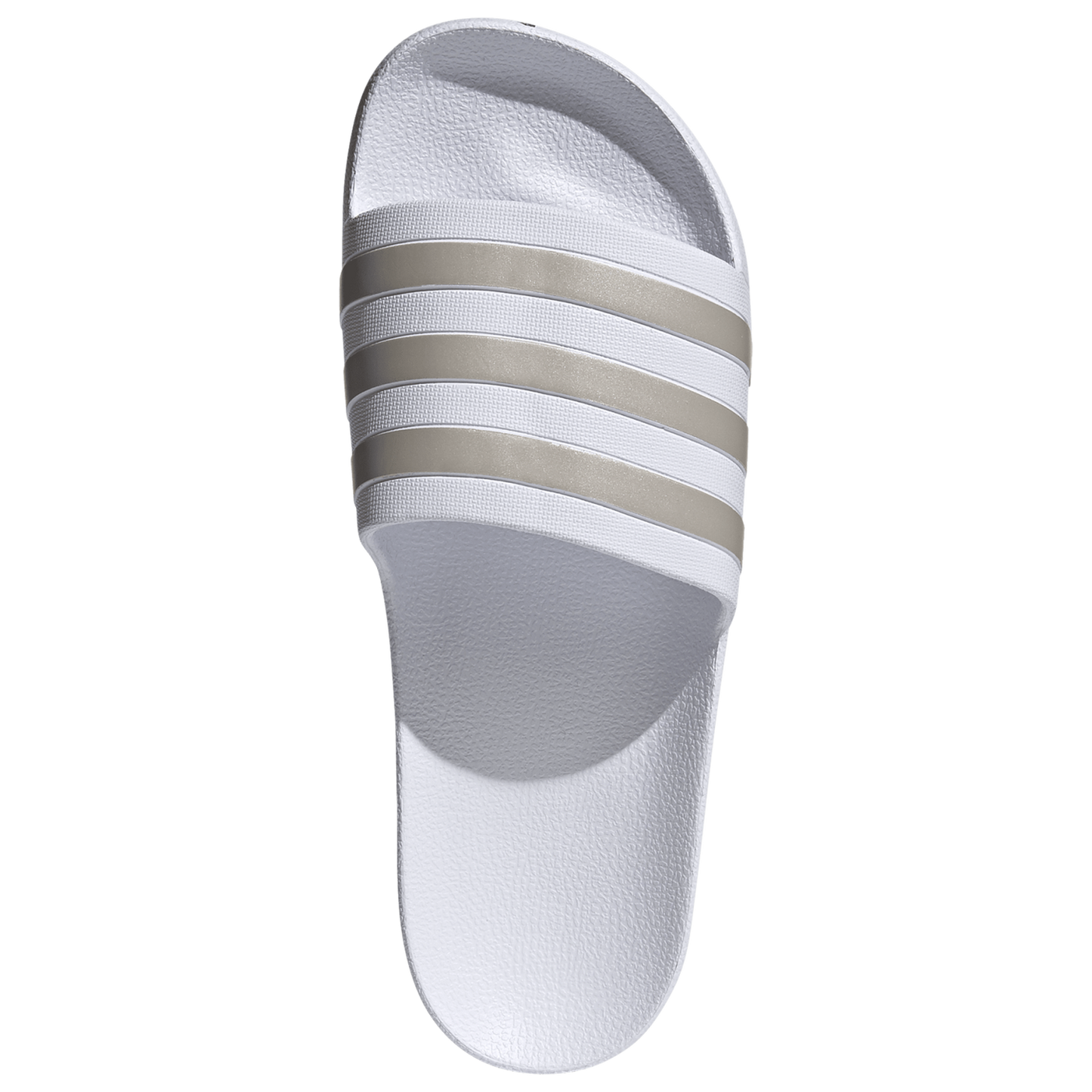 adidas Adilette Aqua Slides - Men's - Ftwr White/Ftwr White/Platin Met