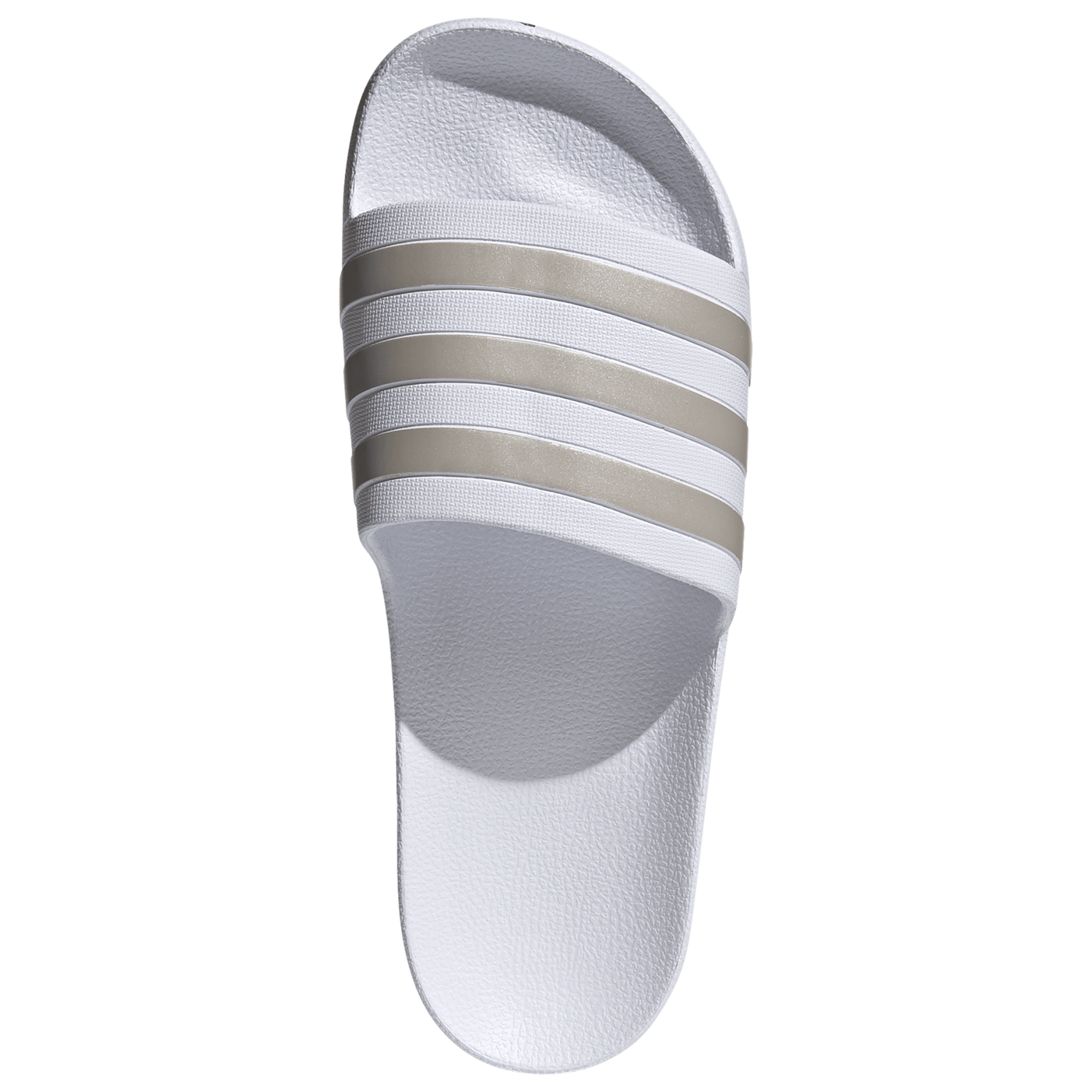 adidas Adilette Aqua Slides - Men's - Ftwr White/Ftwr White/Platin Met