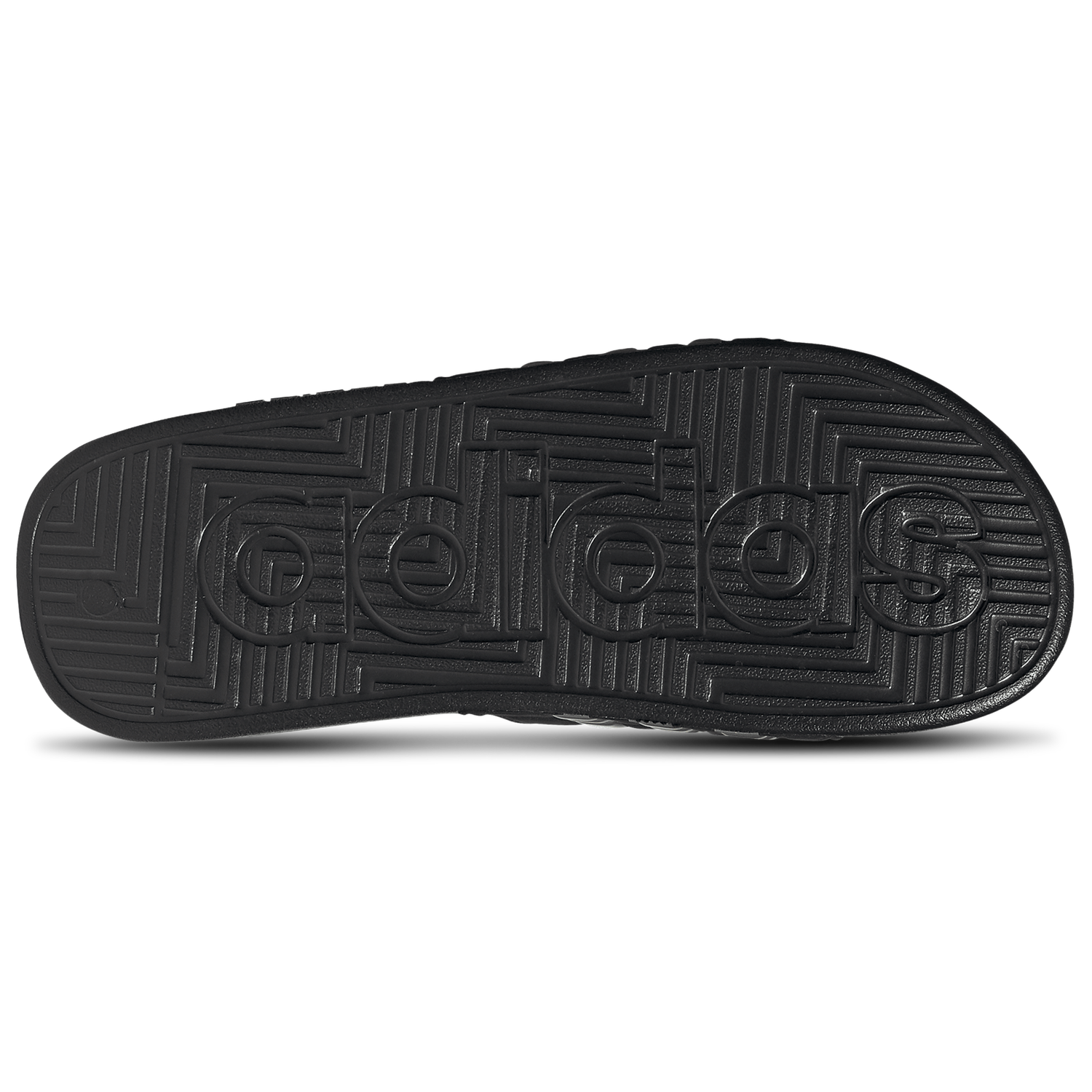 adidas Adissage Slides - Men's - Core Black/Gold Metallic/Core Black