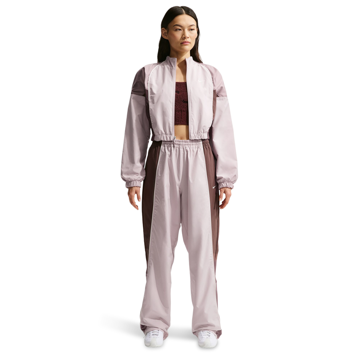Nike NSW Shrunken Track Jacket Mod - Women's - Platinum Violet/Light Violet Ore