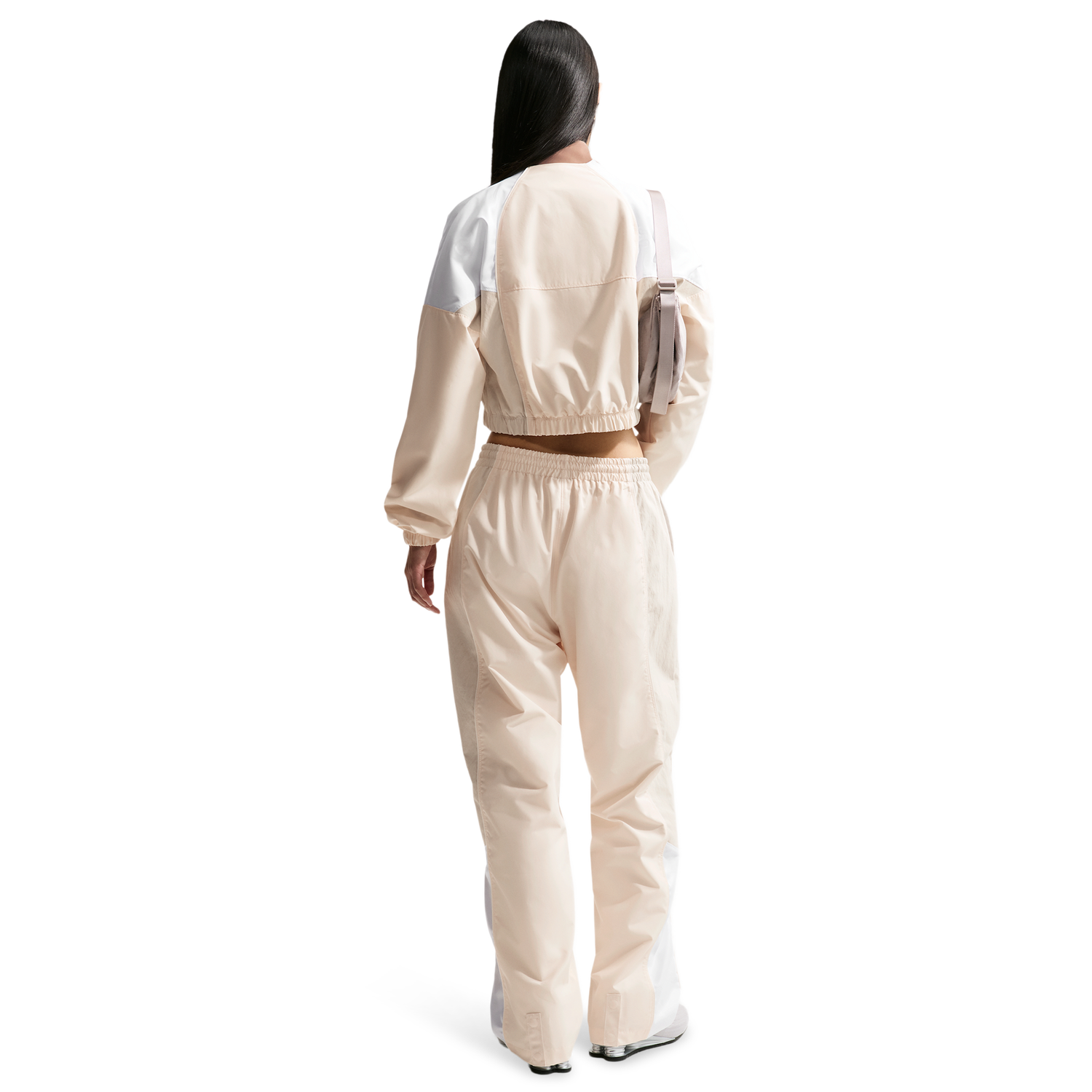 Nike NSW Shrunken Track Jacket Mod - Women's - White/Chalk/Light Bone