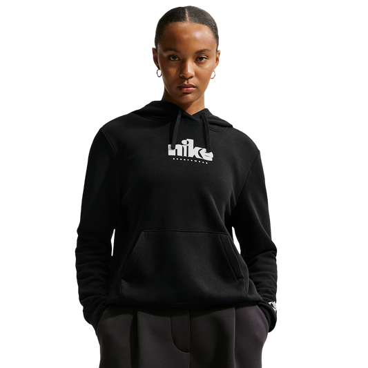 Nike NSW Club Fleece Std Gx Po Hoodie - Women's - Black/White