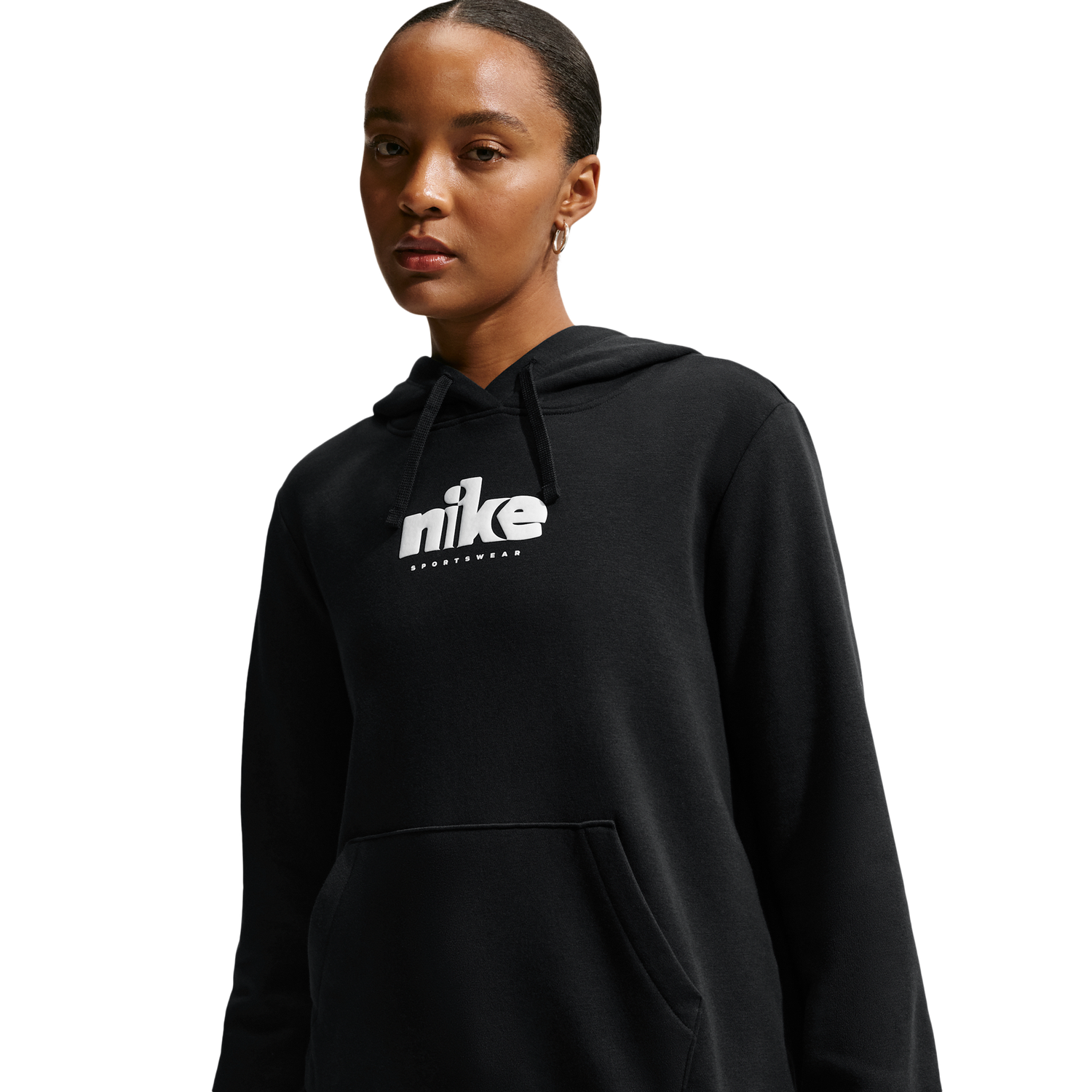 Nike NSW Club Fleece Std Gx Po Hoodie - Women's - Black/White