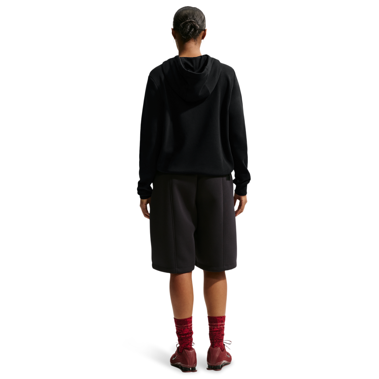 Nike NSW Club Fleece Std Gx Po Hoodie - Women's - Black/White