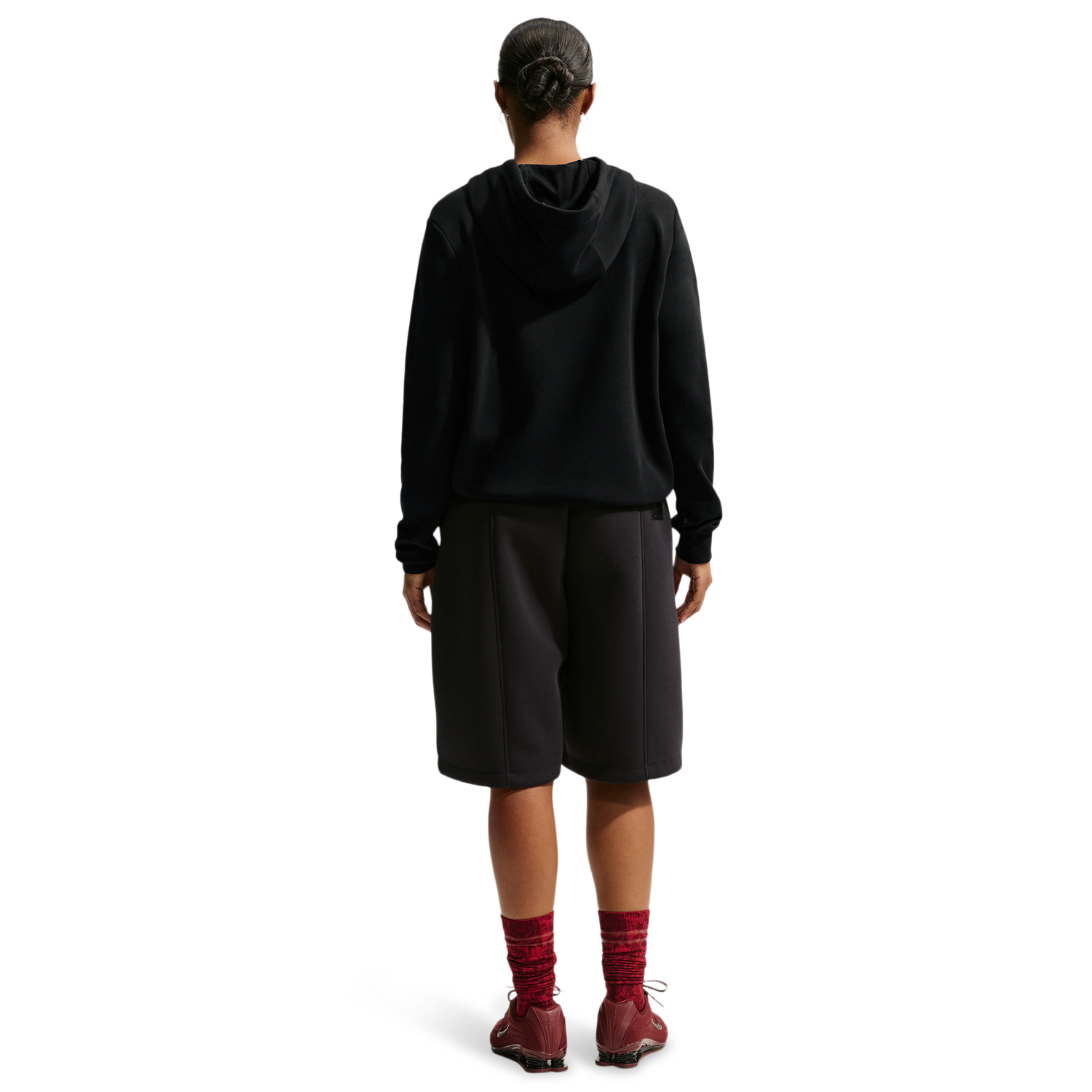Nike NSW Club Fleece Std Gx Po Hoodie - Women's - Black/White