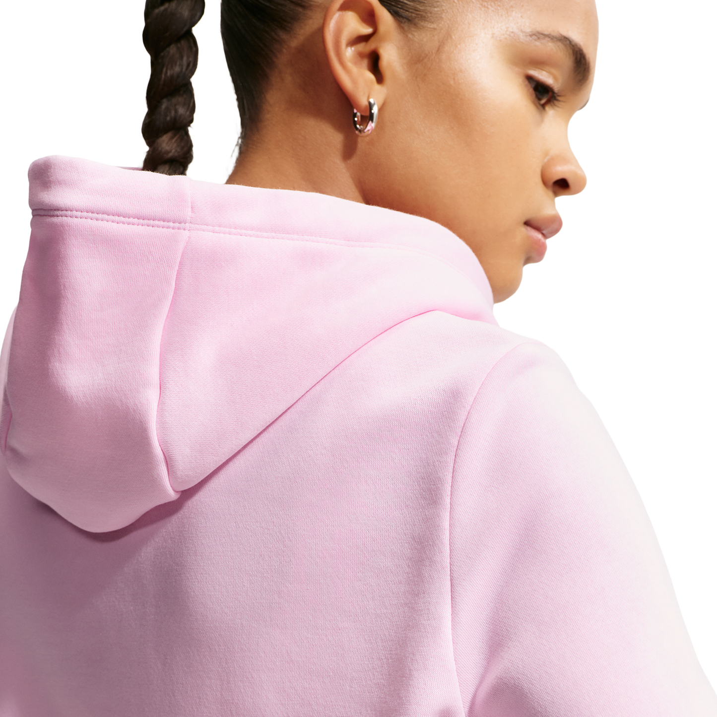 Nike NSW Club Fleece Std Gx Po Hoodie - Women's - Pink Foam/Lt Magenta