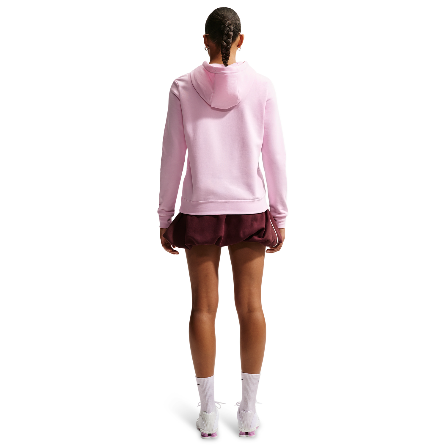 Nike NSW Club Fleece Std Gx Po Hoodie - Women's - Pink Foam/Lt Magenta