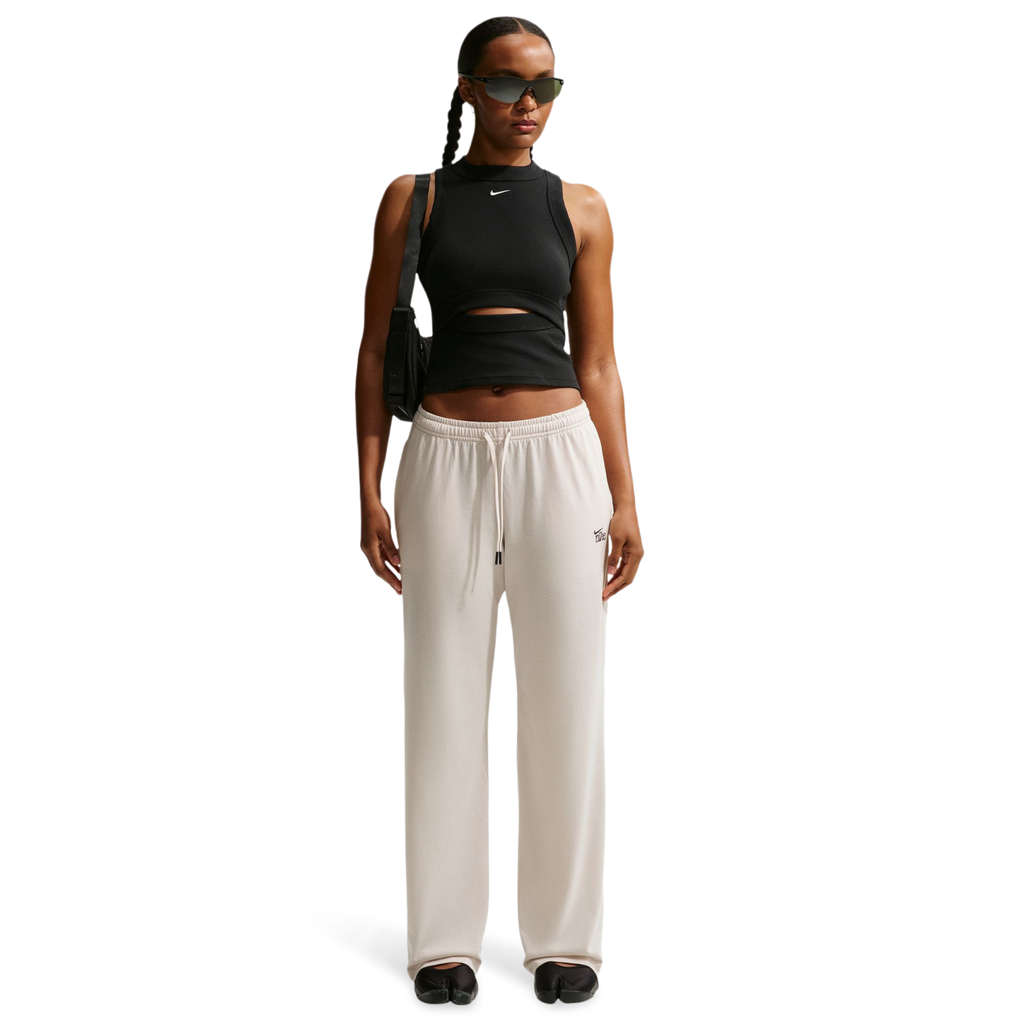 Nike NSW Chill Knit Rib Tank - Women's - Black/Sail