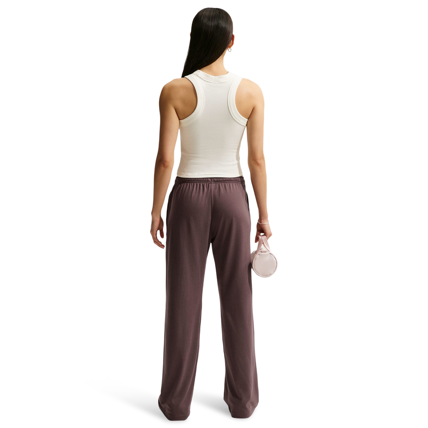 Nike NSW Chill Knit Rib Tank - Women's - Sail/Black