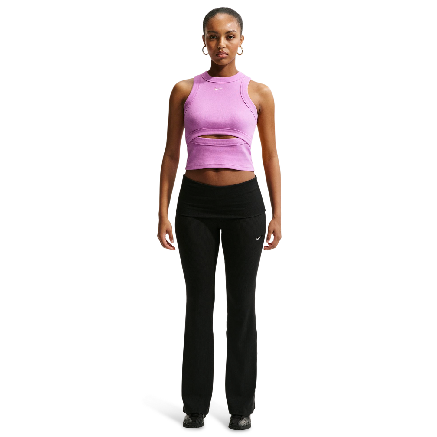 Nike NSW Chill Knit Rib Tank - Women's - Light Magenta/Sail