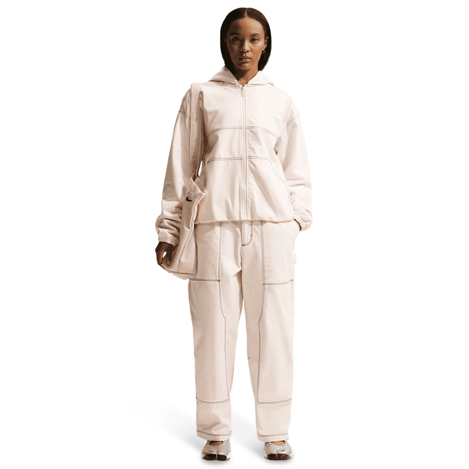 Nike NSW Street Carpenter LR Pants - Women's - Chalk/Antique Silver