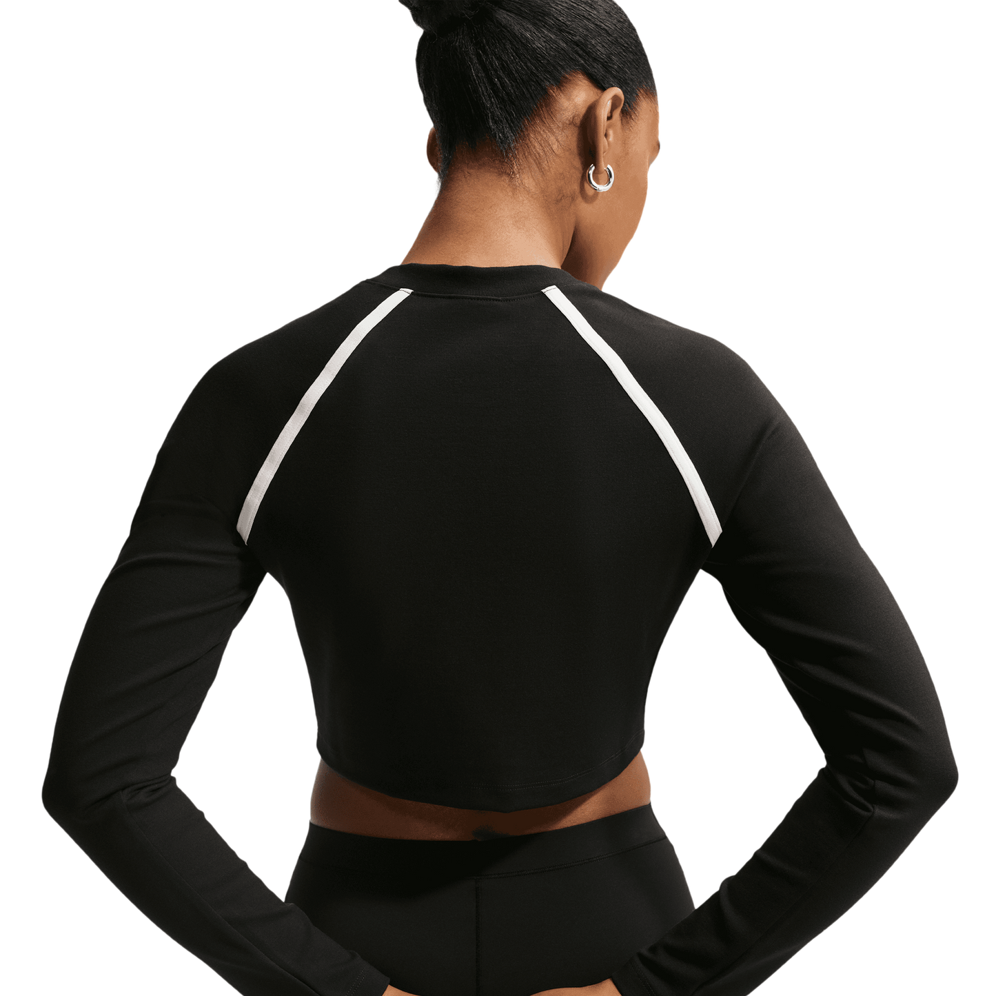 Nike NSW Street Long Sleeve Body Bold Crop - Women's - Black/Chalk