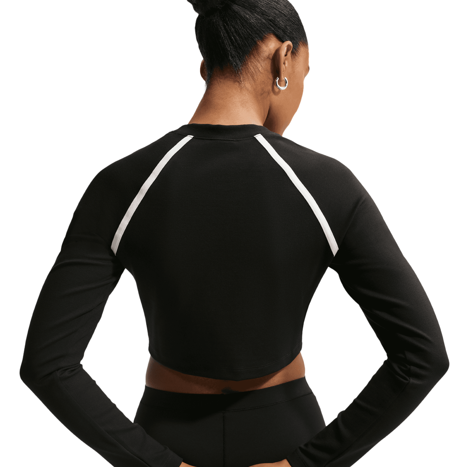 Nike NSW Street Long Sleeve Body Bold Crop - Women's - Black/Chalk