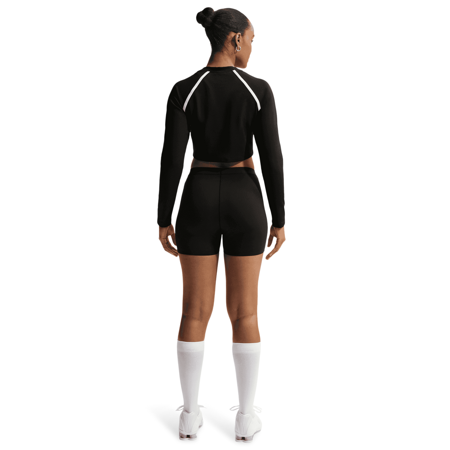 Nike NSW Street Long Sleeve Body Bold Crop - Women's - Black/Chalk