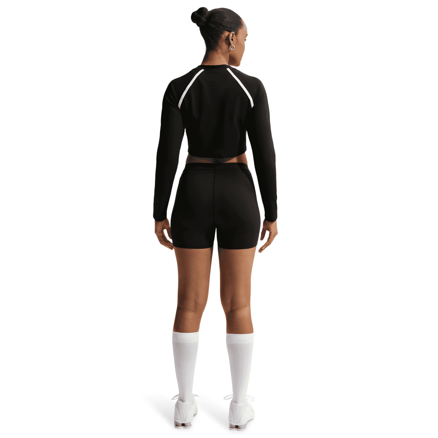 Nike NSW Street Long Sleeve Body Bold Crop - Women's - Black/Chalk