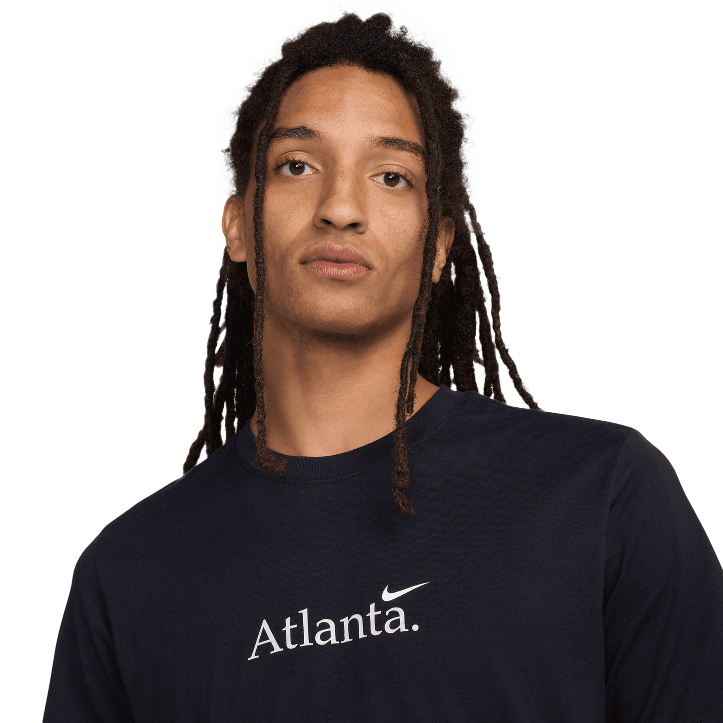 Nike Atlanta Short Sleeve Crew T-Shirt - Men's - Black/White