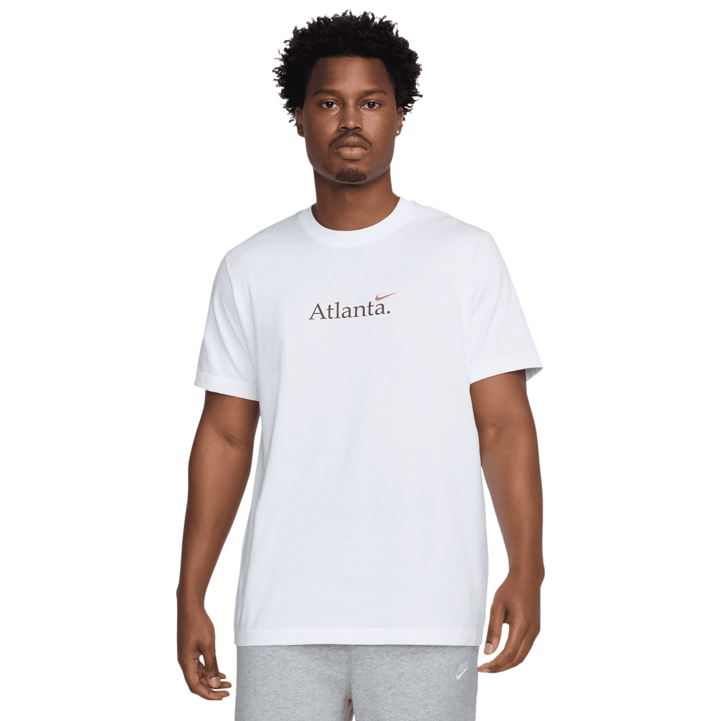 Nike Atlanta Short Sleeve Crew T-Shirt - Men's - White