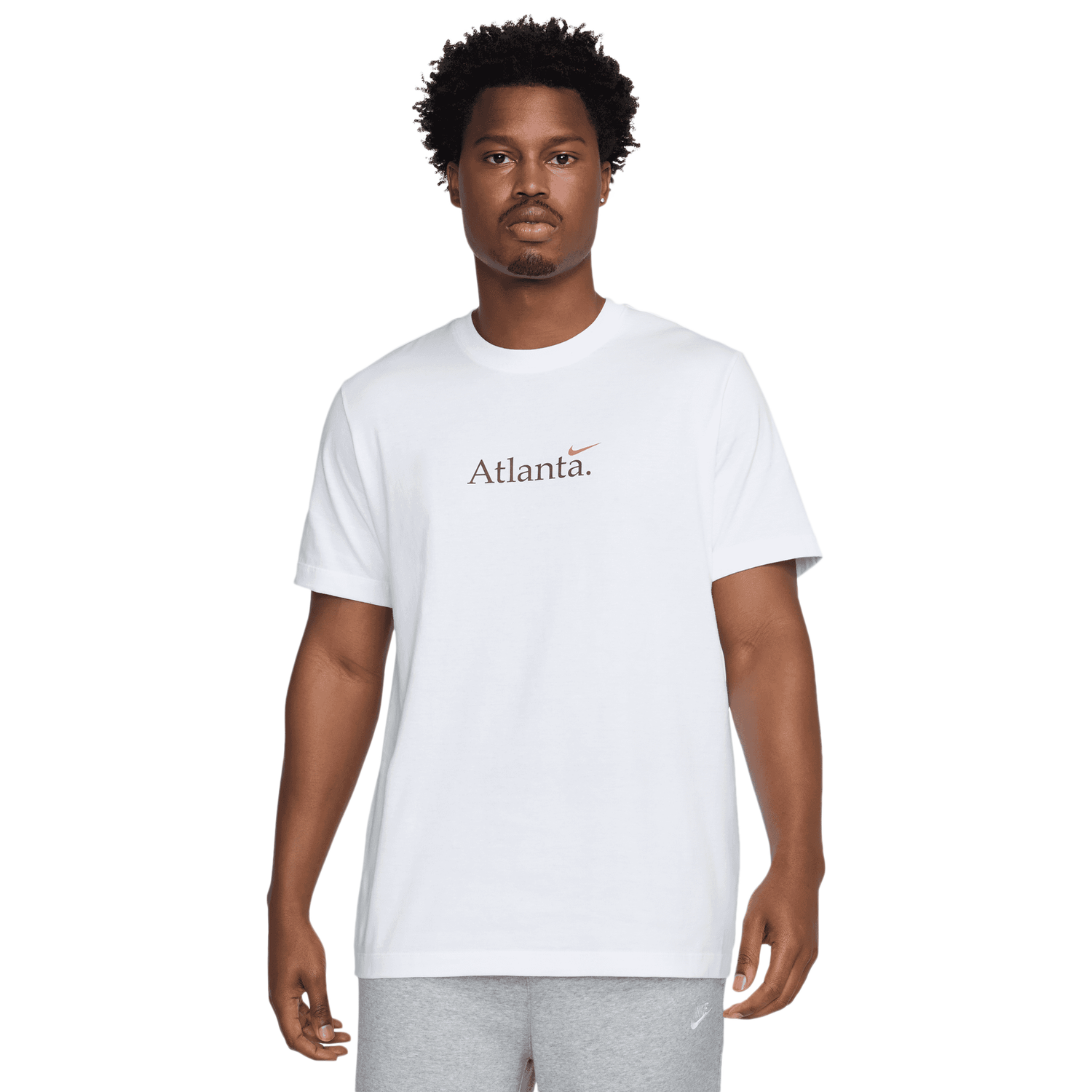 Nike Atlanta Short Sleeve Crew T-Shirt - Men's - White