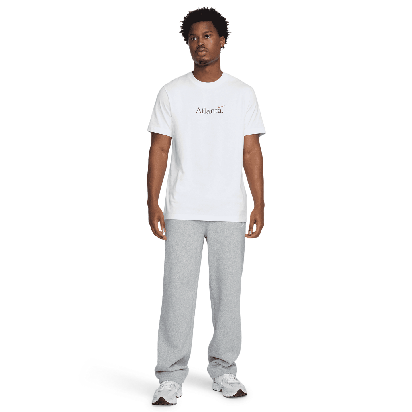 Nike Atlanta Short Sleeve Crew T-Shirt - Men's - White