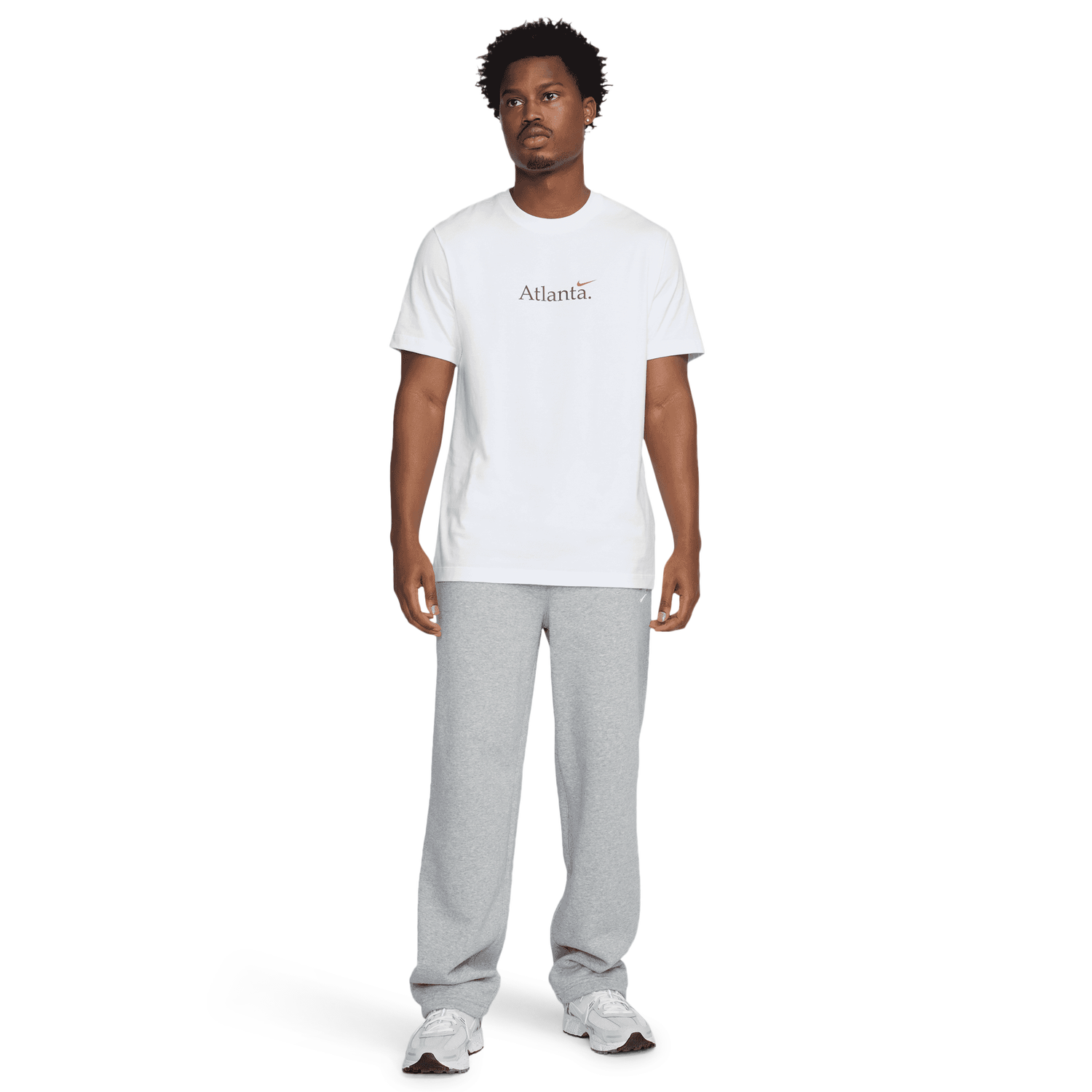 Nike Atlanta Short Sleeve Crew T-Shirt - Men's - White