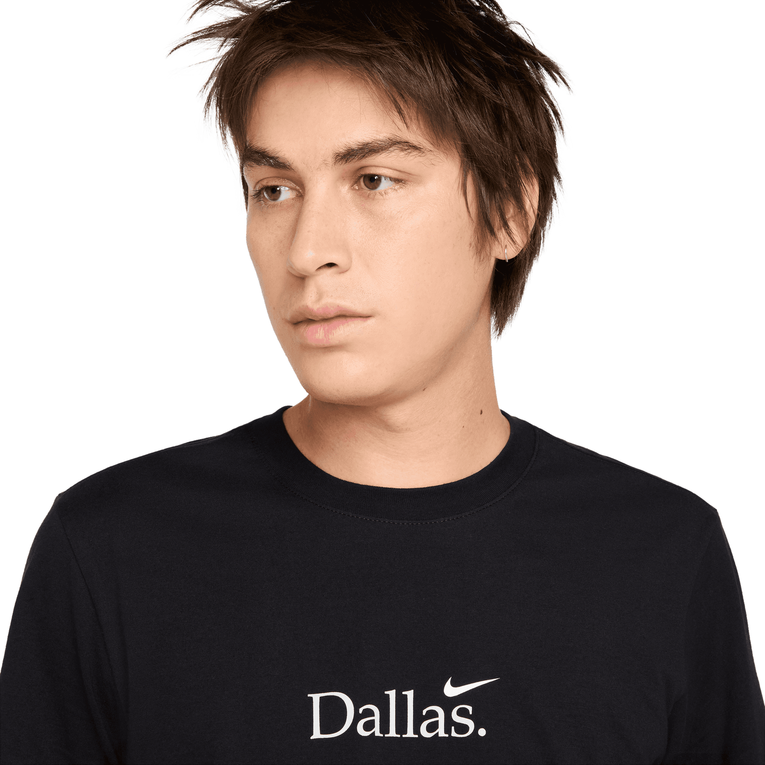 Nike Dallas Short Sleeve Crew T-Shirt - Men's - White/Black