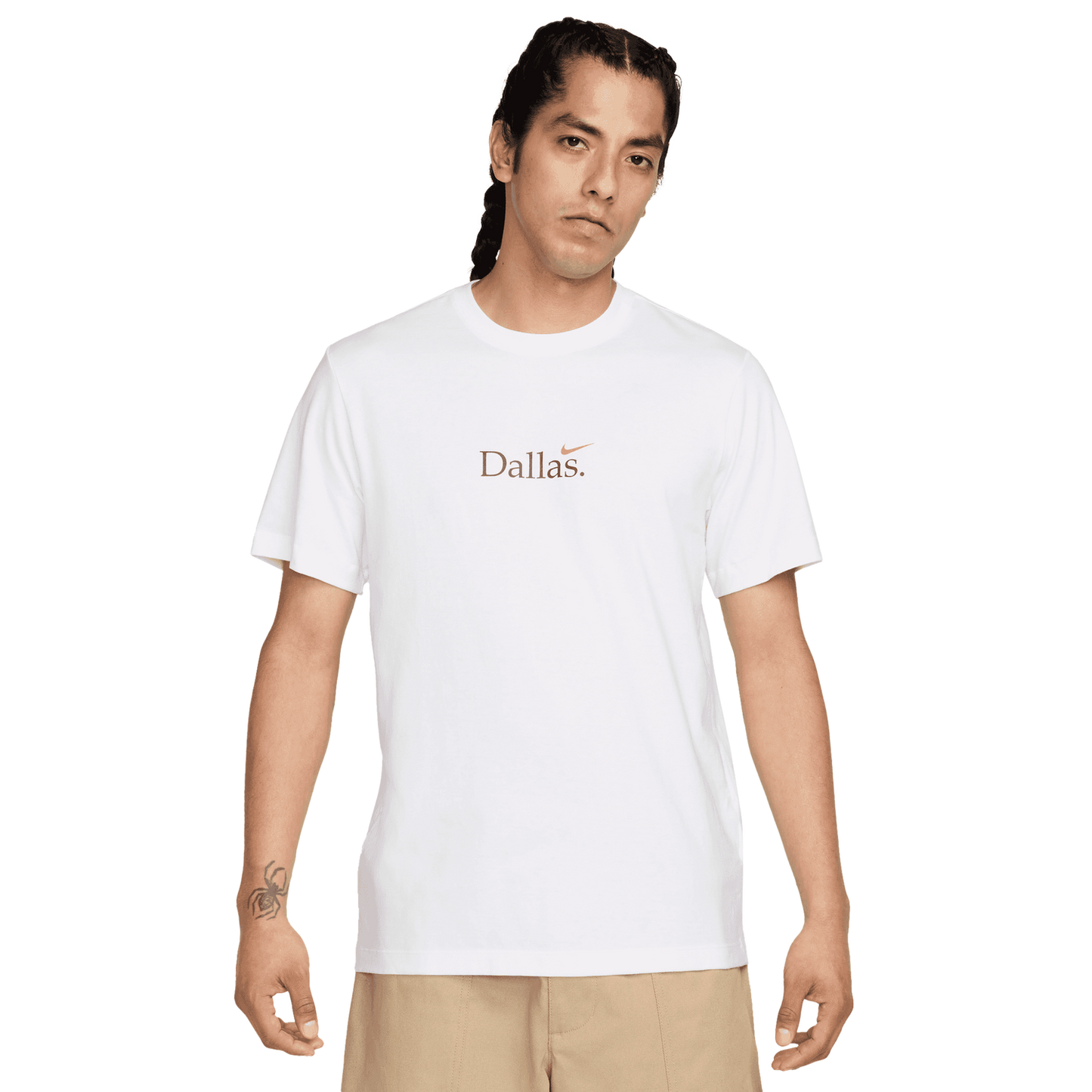 Nike Dallas Short Sleeve Crew T-Shirt - Men's - White/Cosmic Clay