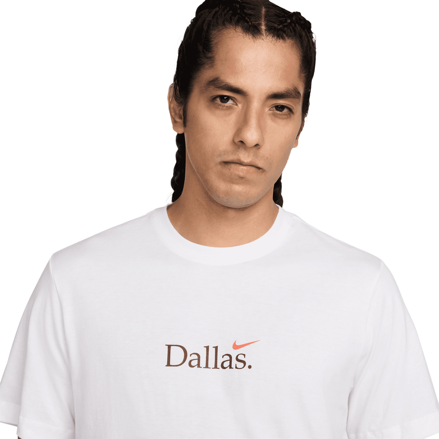Nike Dallas Short Sleeve Crew T-Shirt - Men's - White/Cosmic Clay