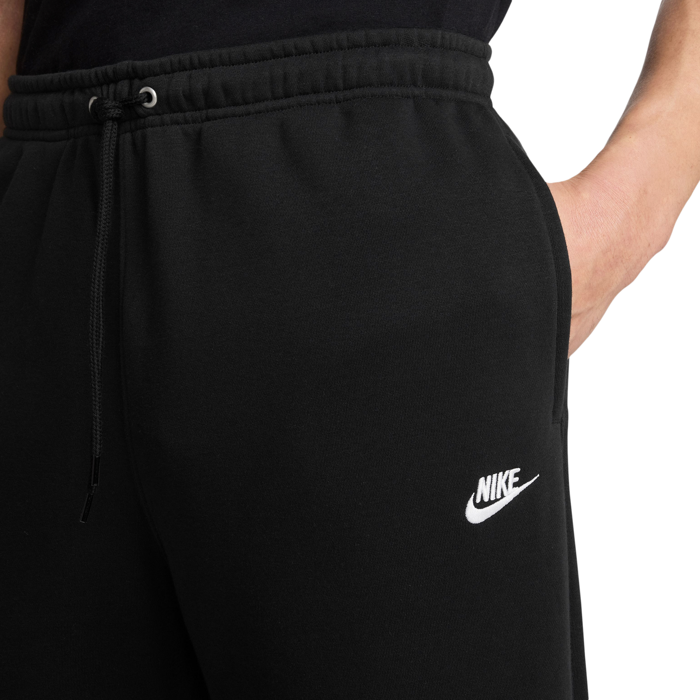 Nike Club Fleece Bungee Pants - Men's - Black/White