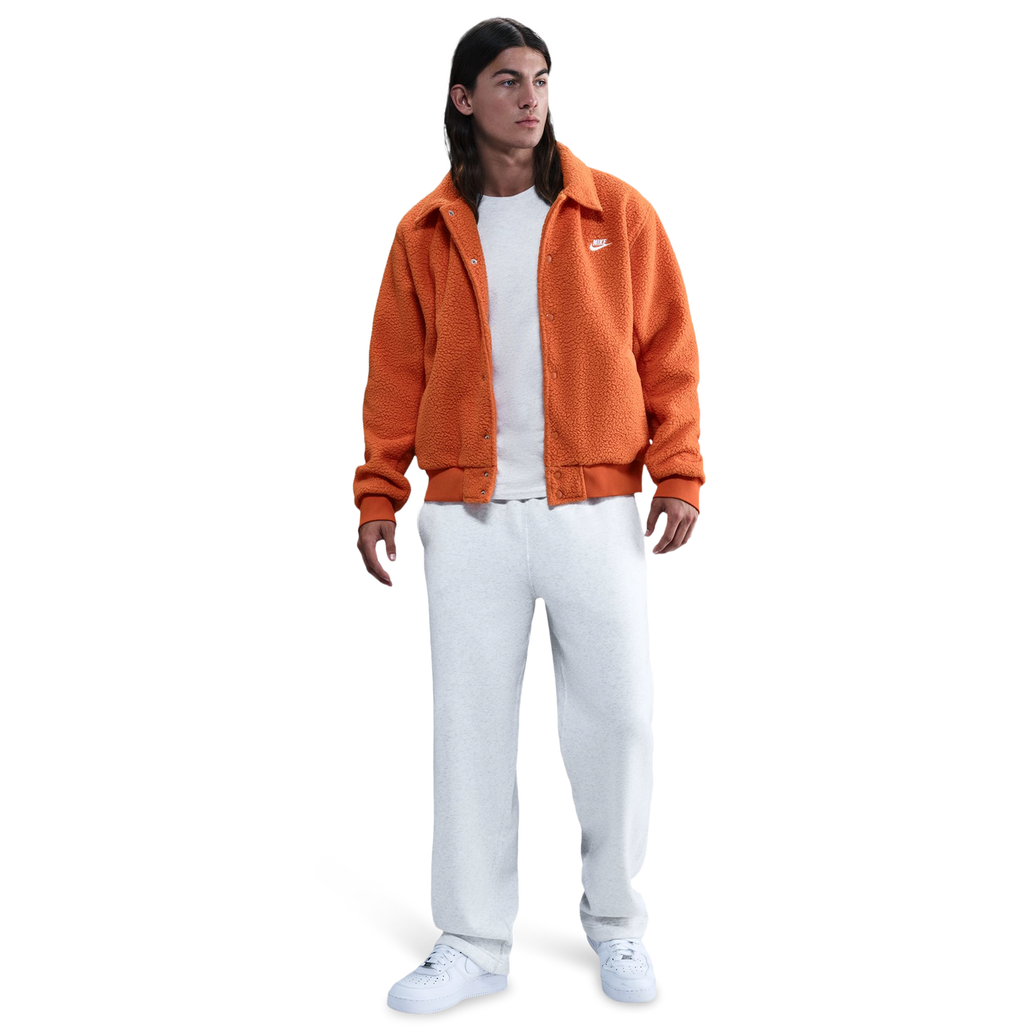 Nike Club Fleece Bungee Pants - Men's - Birch Heather/White/White