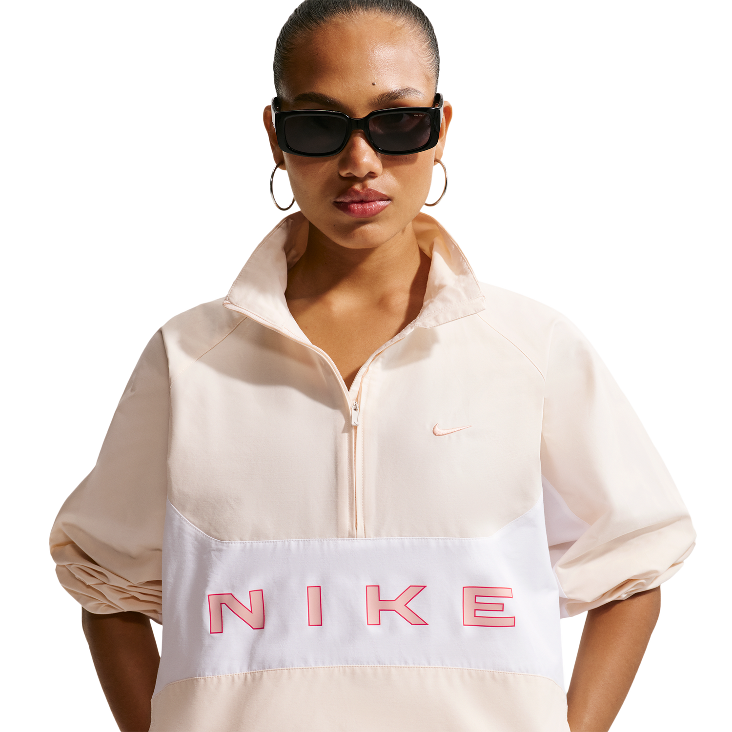 Nike NSW Street HBR Jacket - Women's - White/Chalk/Arctic Orange