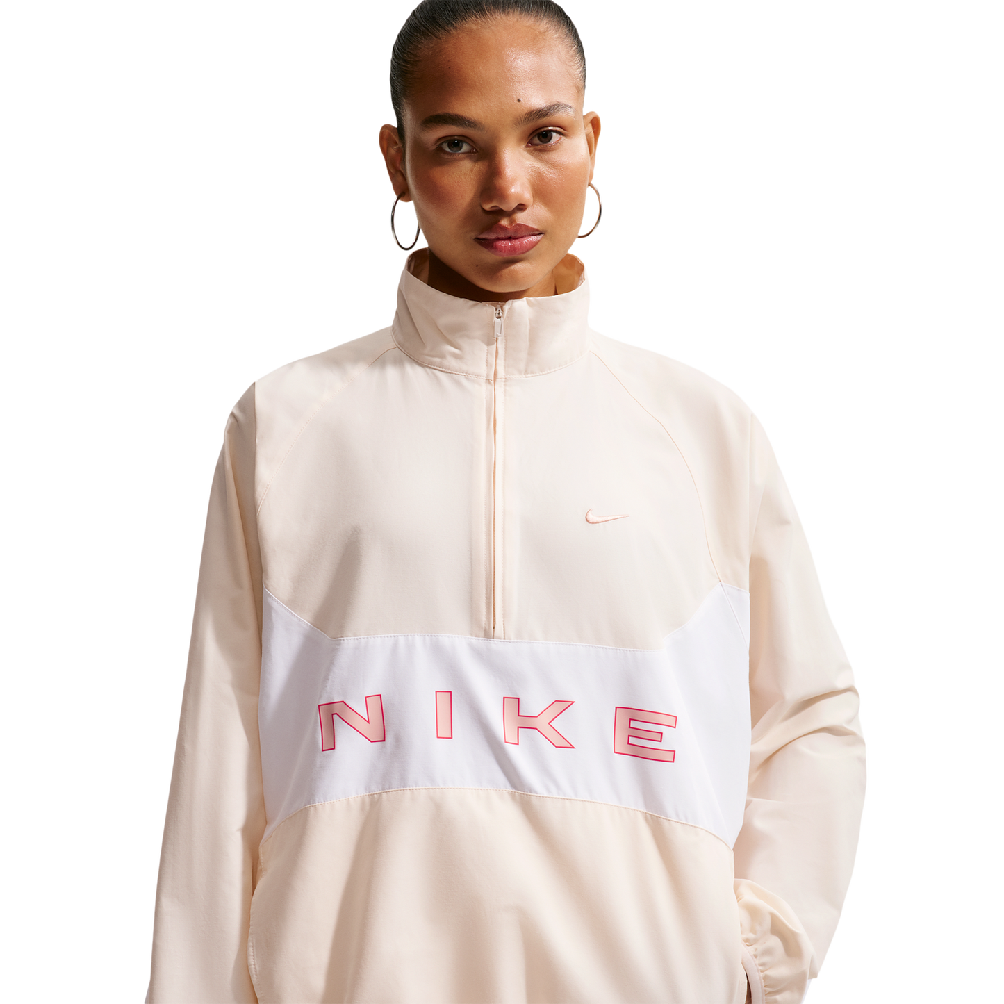 Nike NSW Street HBR Jacket - Women's - White/Chalk/Arctic Orange