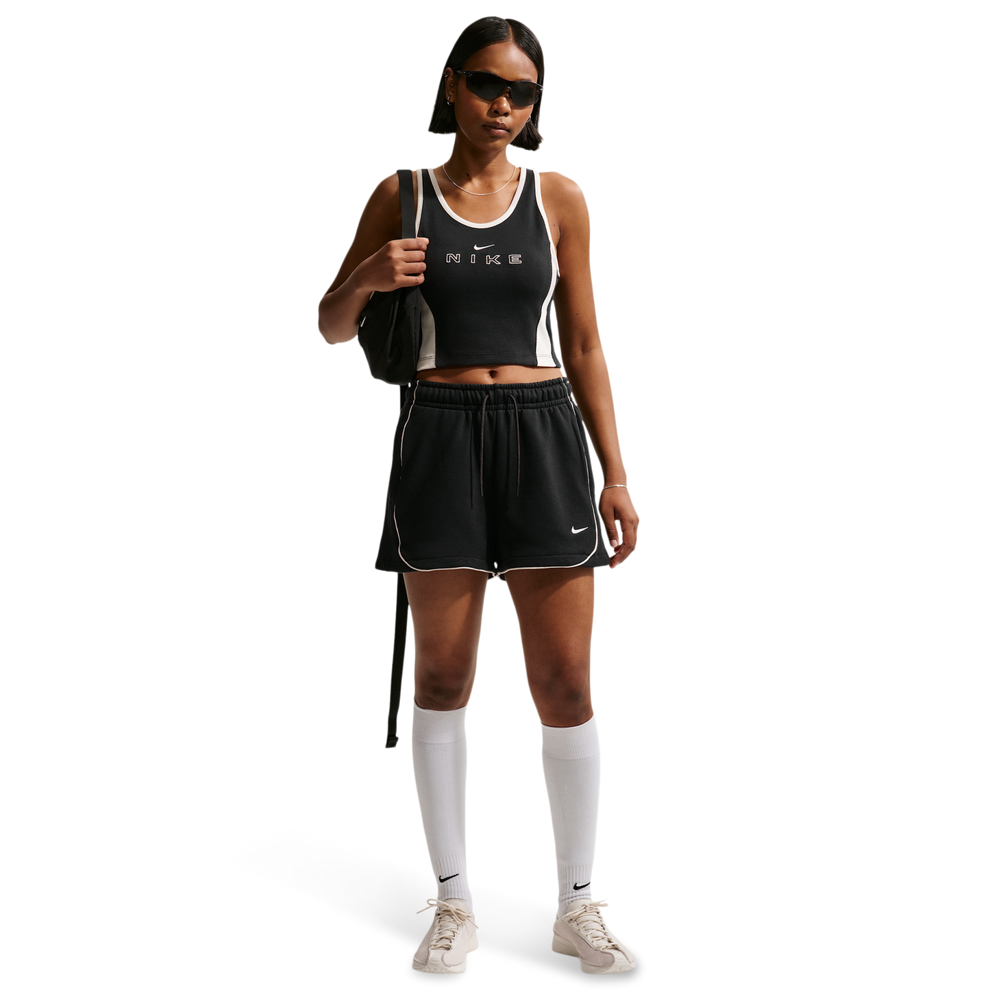 Nike NSW Street Gx Crop Tank - Women's - Black/Chalk